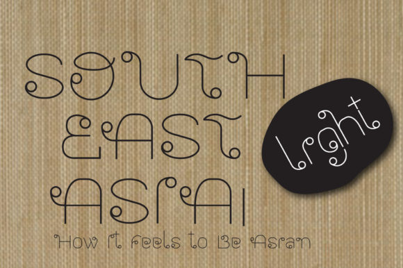 Bring Eastern Elegance to Your Projects with Southeast Asia Light Font