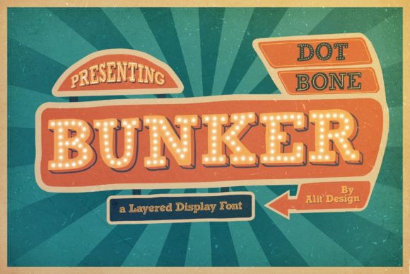 Bunker Font: Bold Retro Vibes for Modern Designs