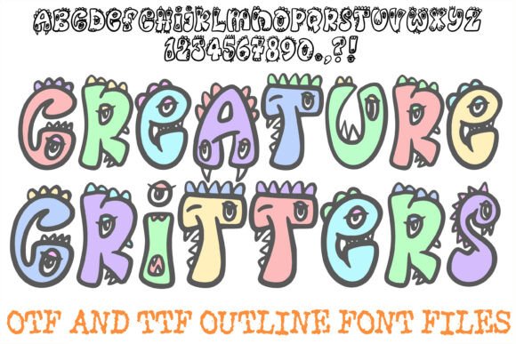 Creature Critters Font: Where Every Letter Has a Monster Personality