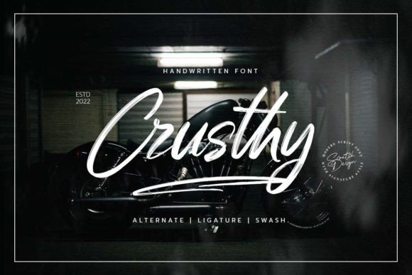Crusthy Font: A Modern Handwritten Typeface for Authentic Design