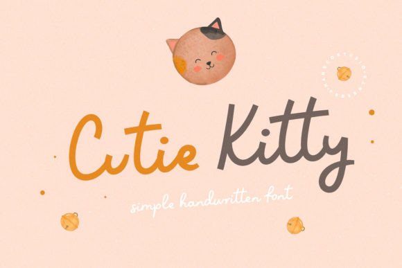 Cutie Kitty Font: A Modern Handwritten Typeface for Authentic Design