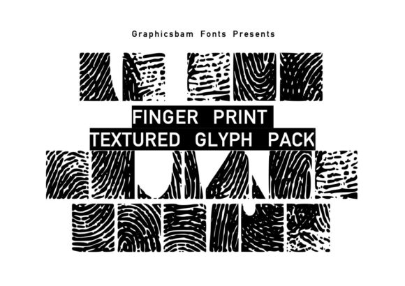 Exploring the Textural Depth of Finger Prints Glyph Font