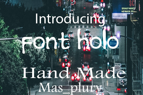 Font Holo: A Casual Typeface with Timeless Appeal