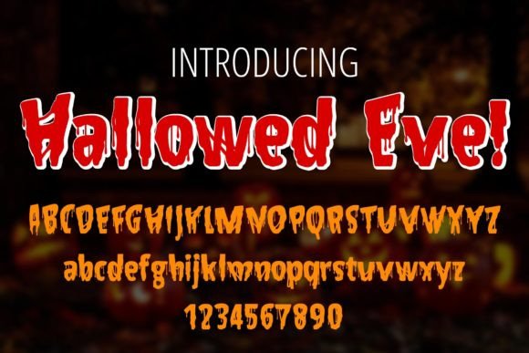 Hallowed Eve Font: The Ultimate Typeface for Chilling Designs