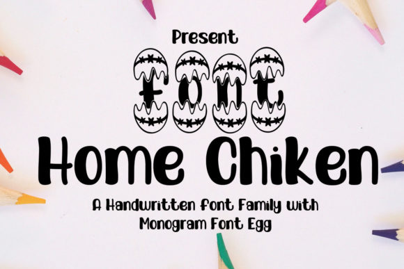 Home Chiken Font: A Sweet & Fun Display Typeface for Creative Projects