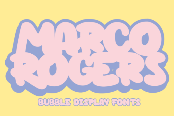 Marco Rogers Font: A Bubbly & Graffiti Style Display Typeface