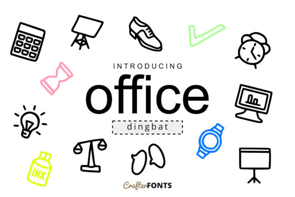 Office Doodle Font: A Playful Creative Asset for Modern Designs