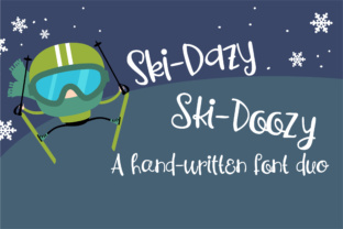 PN Ski-Doozy and Ski-Dazy Font Duo: A Handwritten Pairing for Authentic Design