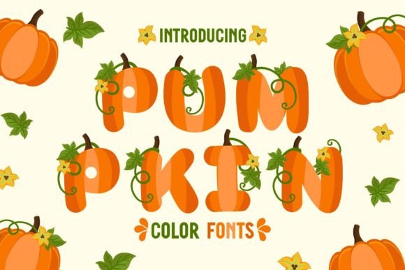 Pumpkin Font: A Creative Display for Autumn Projects
