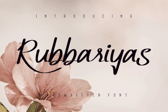 Rubbariyas Font: Elegant Handwritten Style for Modern Brands