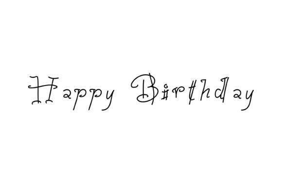 The Irresistible Charm of the Happy Birthday Font