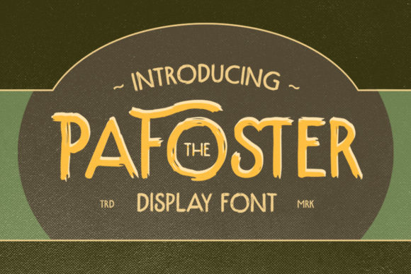 The Pafoster Font: Vintage Boldness for Modern Projects
