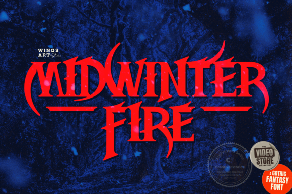 Unleash Dramatic Flair with Midwinter Fire Font